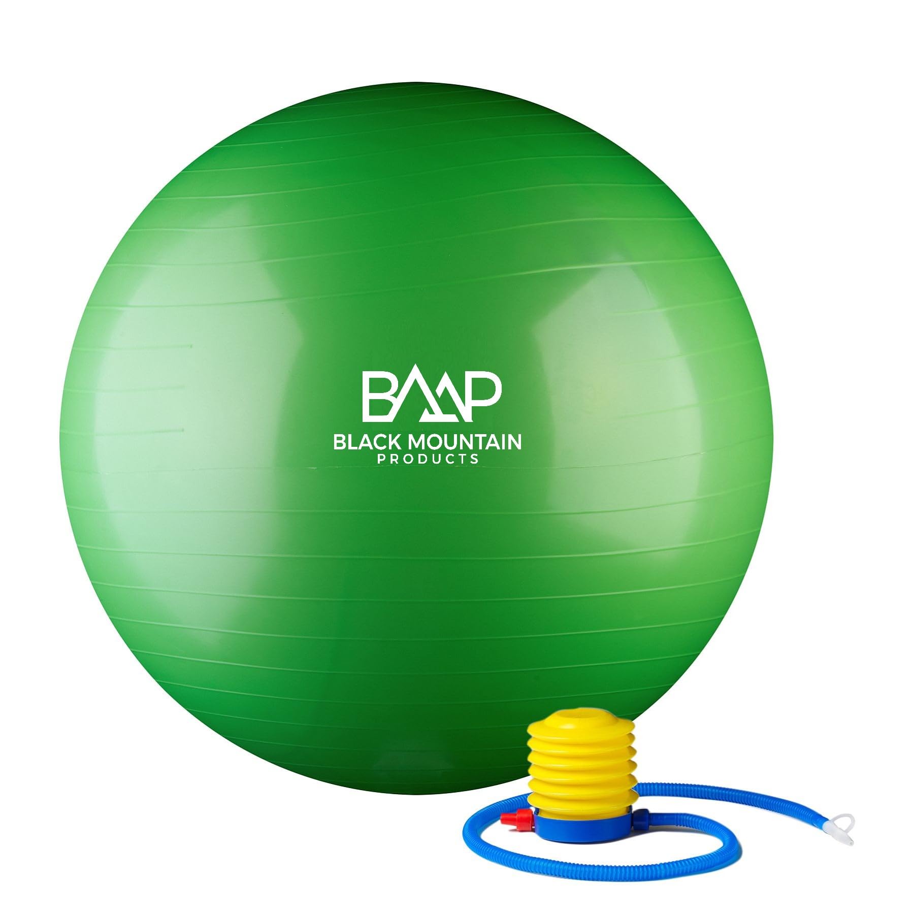 Black Mountain Products Exercise Stability Yoga Ball, Foot Pump